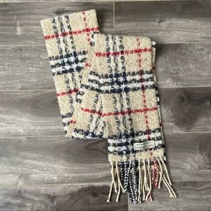 Burberry Heritage Nova Check Wool Angora Scarf